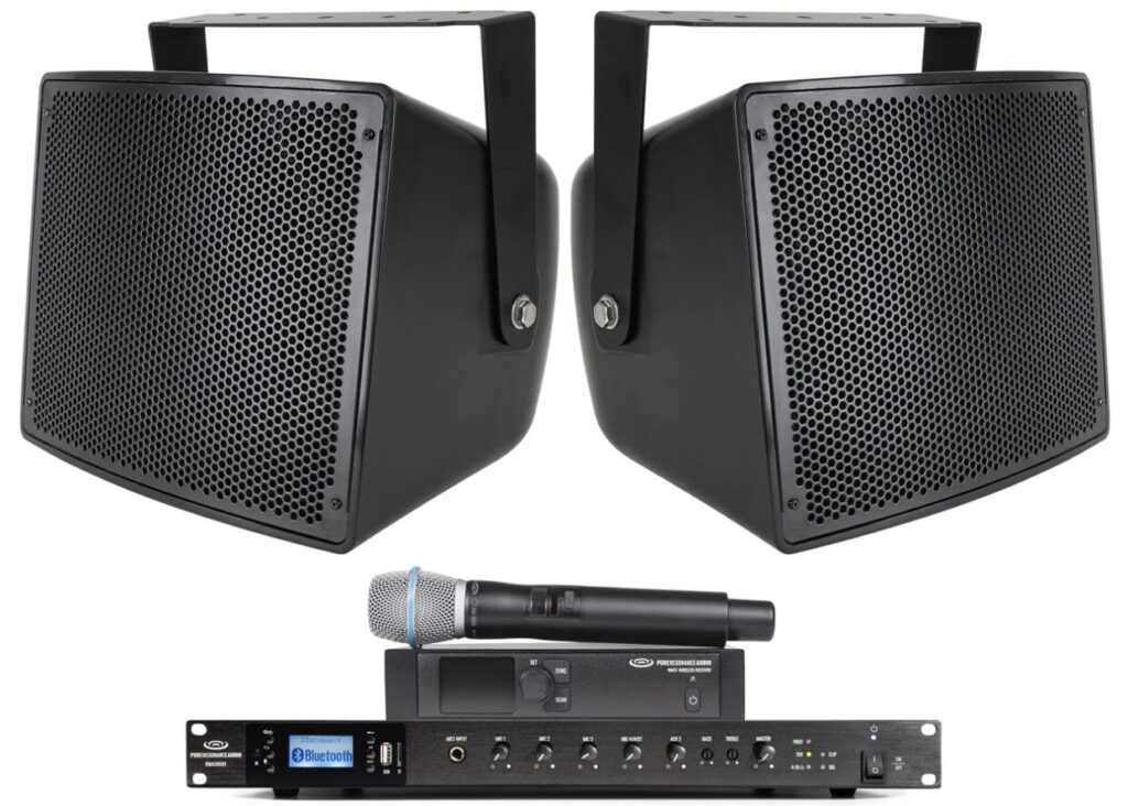 loudspeaker with wireless microphone