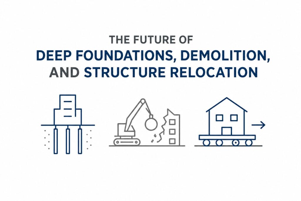Deep Foundations, Demolition, and Structure Relocation