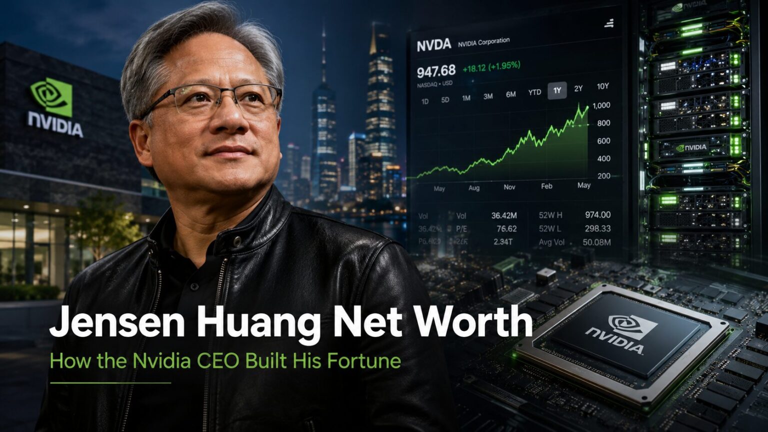 Jensen Huang Net Worth: How the Nvidia CEO Built His Fortune Jensen Huang Net Worth
