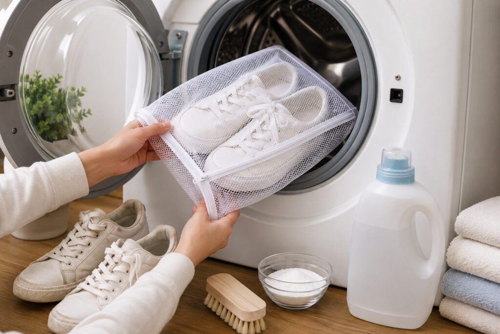 How to Wash Shoes in Washing Machine Without Damaging Them how to wash shoes in washing machine